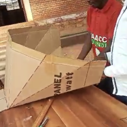 LTCR Mushasha Builds Cardboard Solar Cookers