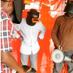 Installation of Protective Curtains Completed at LTCR Mushasha Welding Workshop