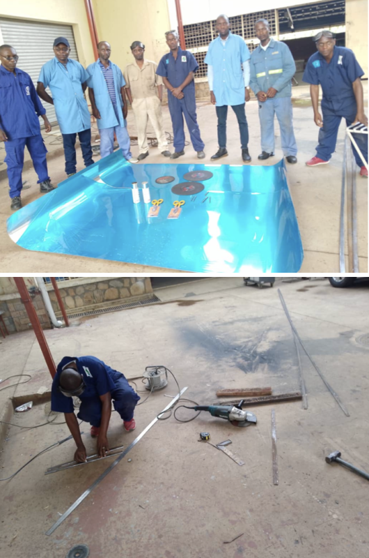 CEFORE Rusi Builds Its First SK 14 Solar Cooker