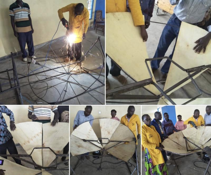 CEM Gitaba Builds a Parabolic Solar Cooker Using Local Materials